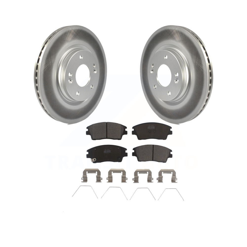 2012 2013 Fits Kia Sportage FWD OE Replacement Rotors w//Metallic Pads F+R