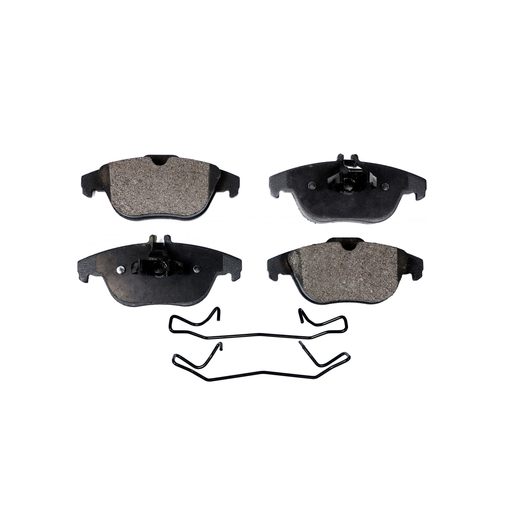 Front Rear Coated Disc Brake Rotor SemiMetallic Pad MercedesBenz