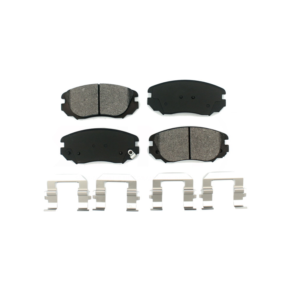 Front Rear Coated Disc Brake Rotors & SemiMetallic Pad Chevrolet