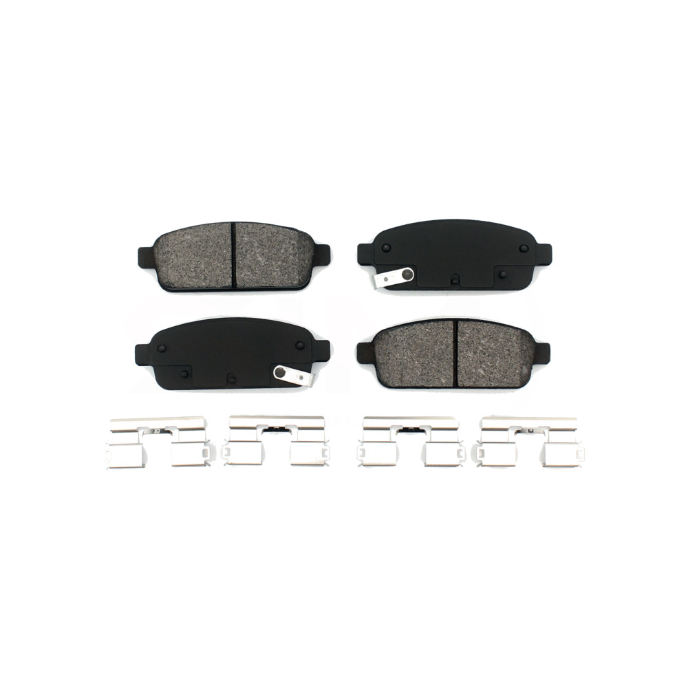 Front Rear Disc Brake Rotors Semi-Metallic Pad Kit Chevrolet Cruze