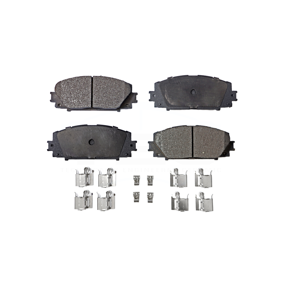 Front Disc Brake Rotors And Ceramic Pads Kit For Toyota Yaris Prius C