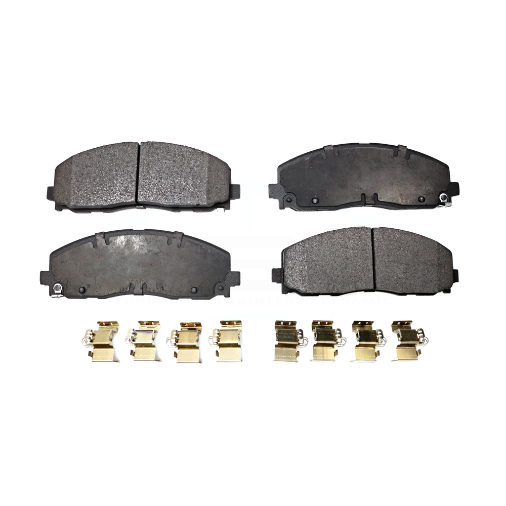 Front Rear Disc Brake Rotors And Ceramic Pad Kit For Dodge Journey