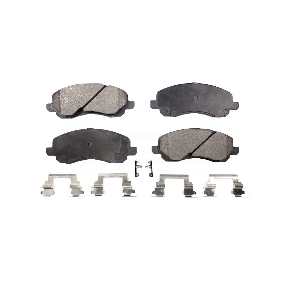 Front and Rear Ceramic Disc Brake Pads For 2011-2014 Chrysler 200 Performan 8pcs