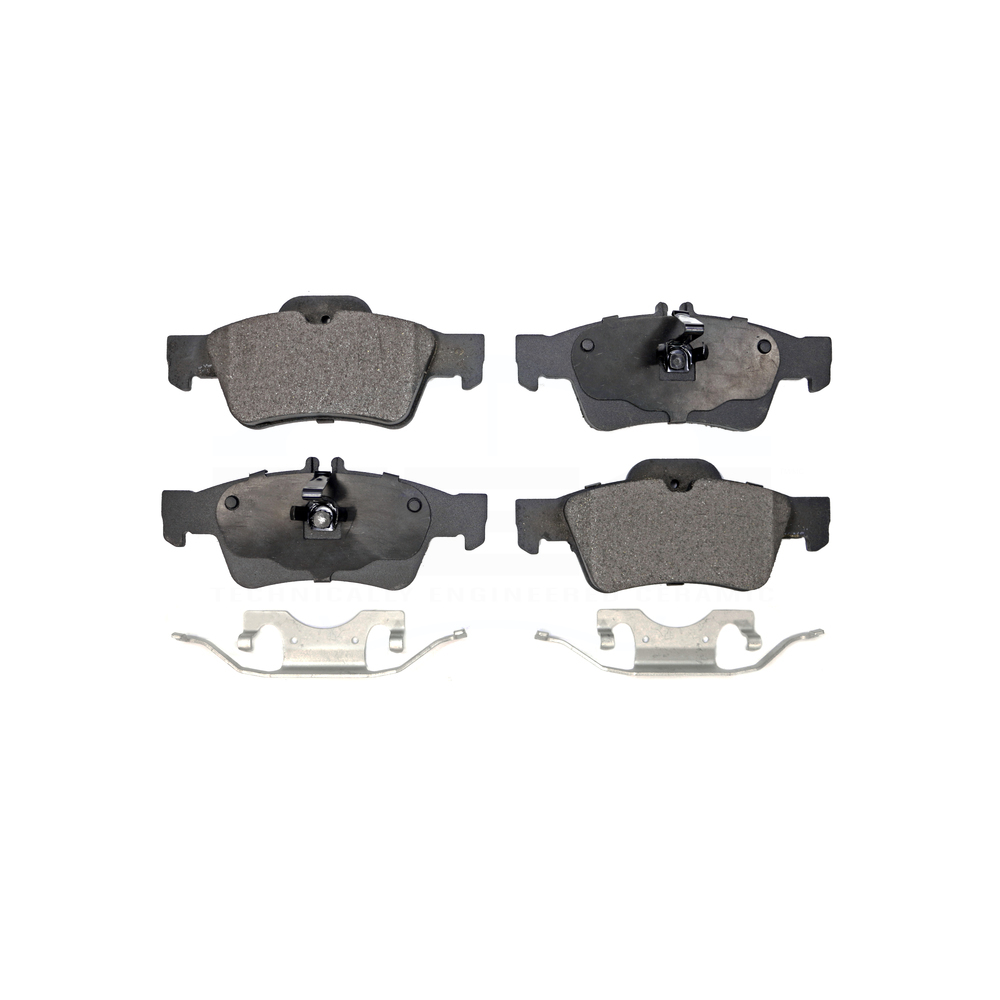 For 2004-2006 Mercedes-Benz E500 Front Rear Semi-Metallic Brake Pads